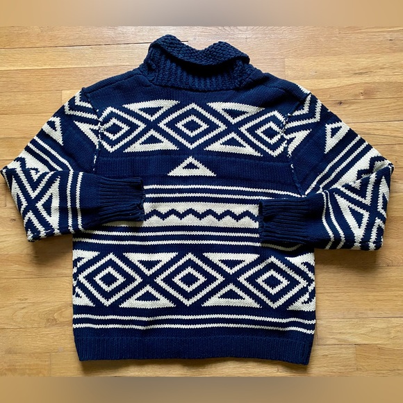 Denim & Supply Ralph Lauren Navy and Cream Cardigan - Picture 5 of 8